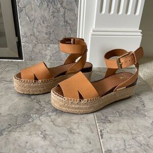 Sartos Womens Espadrille Platform Sandals with Ankle Strap